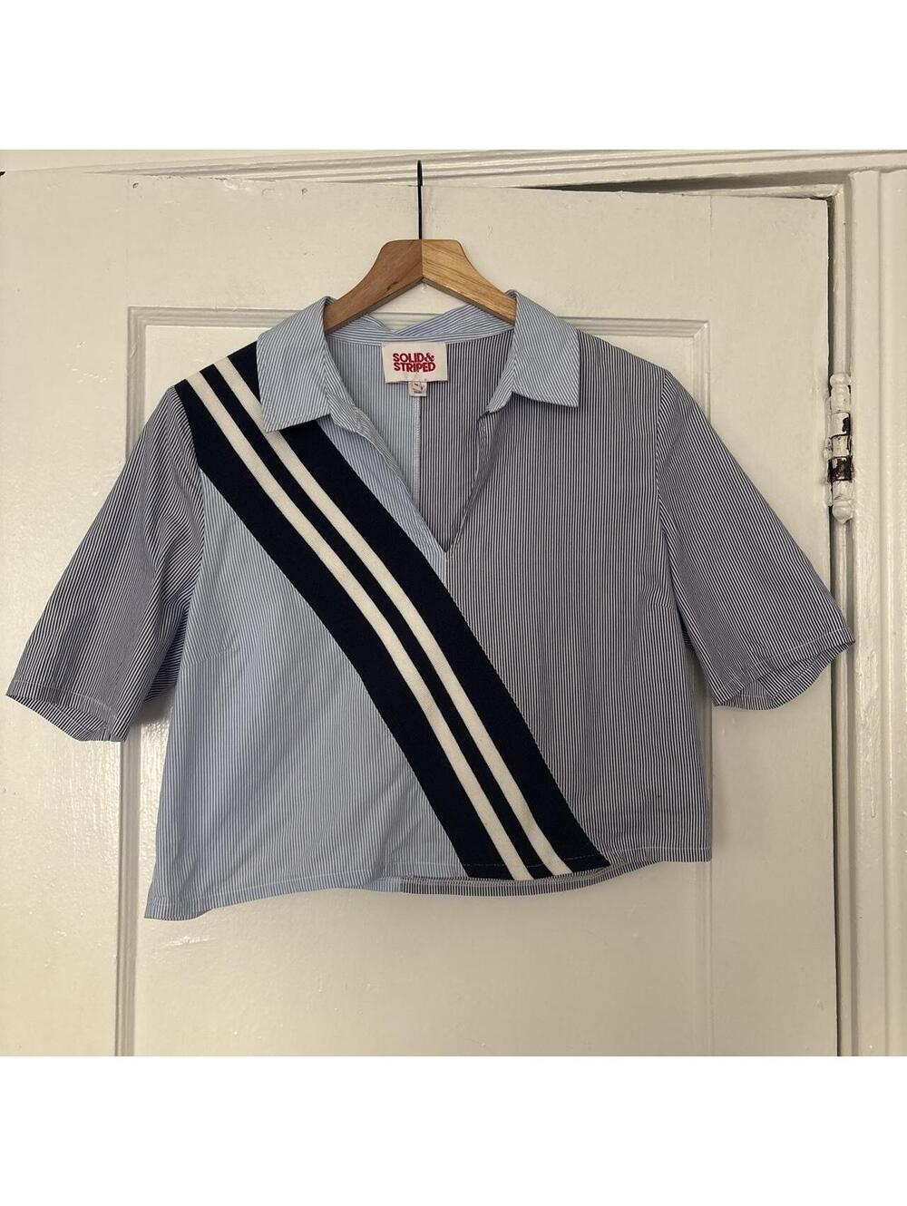 Solid & Striped Women's Blue and Multi Polo-shirt
